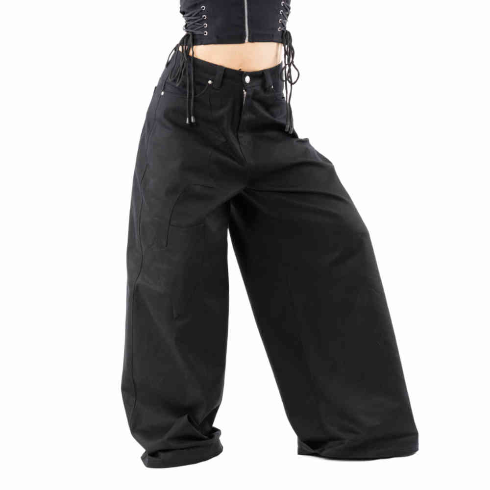 Heartless - Nocturne Long Leg Wijde broek - Zwart